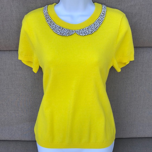 kate spade Sweaters - Kate Spade Jeweled Short Sleeve Sweater